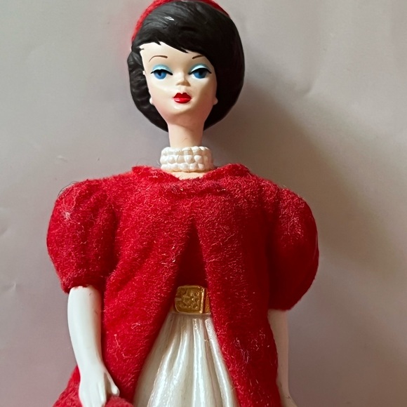 Vintage Silken Flame Barbie Doll Ornament Hallmark Ornament Vintage you Barbie - Picture 8 of 11